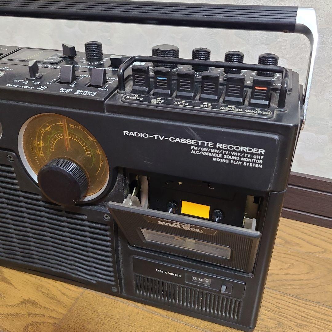 珍しい。ビクターラテカセ77 「昭和カセットテレビラジオ」ジャンク