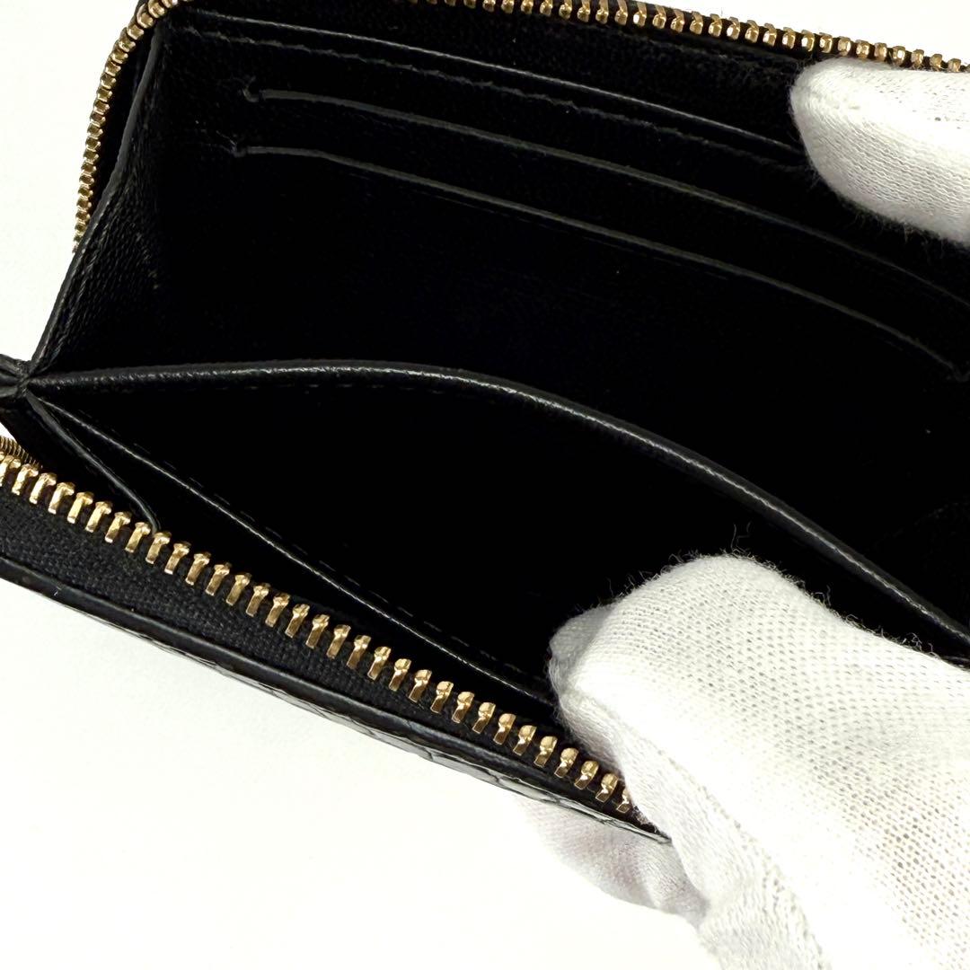 美品 ルイヴィトン クロコダイル ジッピーコインパース ブラック 激
