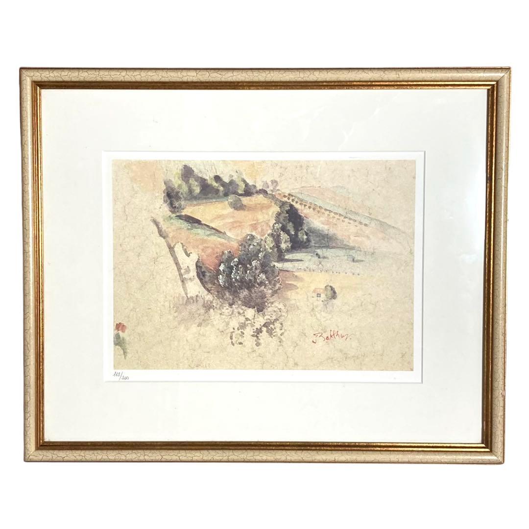 バルテュス『モンテ・カルヴェッロの風景』（1977-80） 複製画 限定200作 バルテュス『モンテ・カルヴェッロの風景』（1977-80） 複製画 限定200