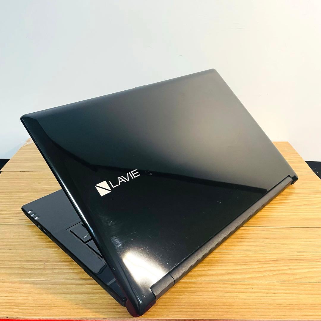 ピアノブラックNECノートパソコンwin11オフィステレワークカメラDVD