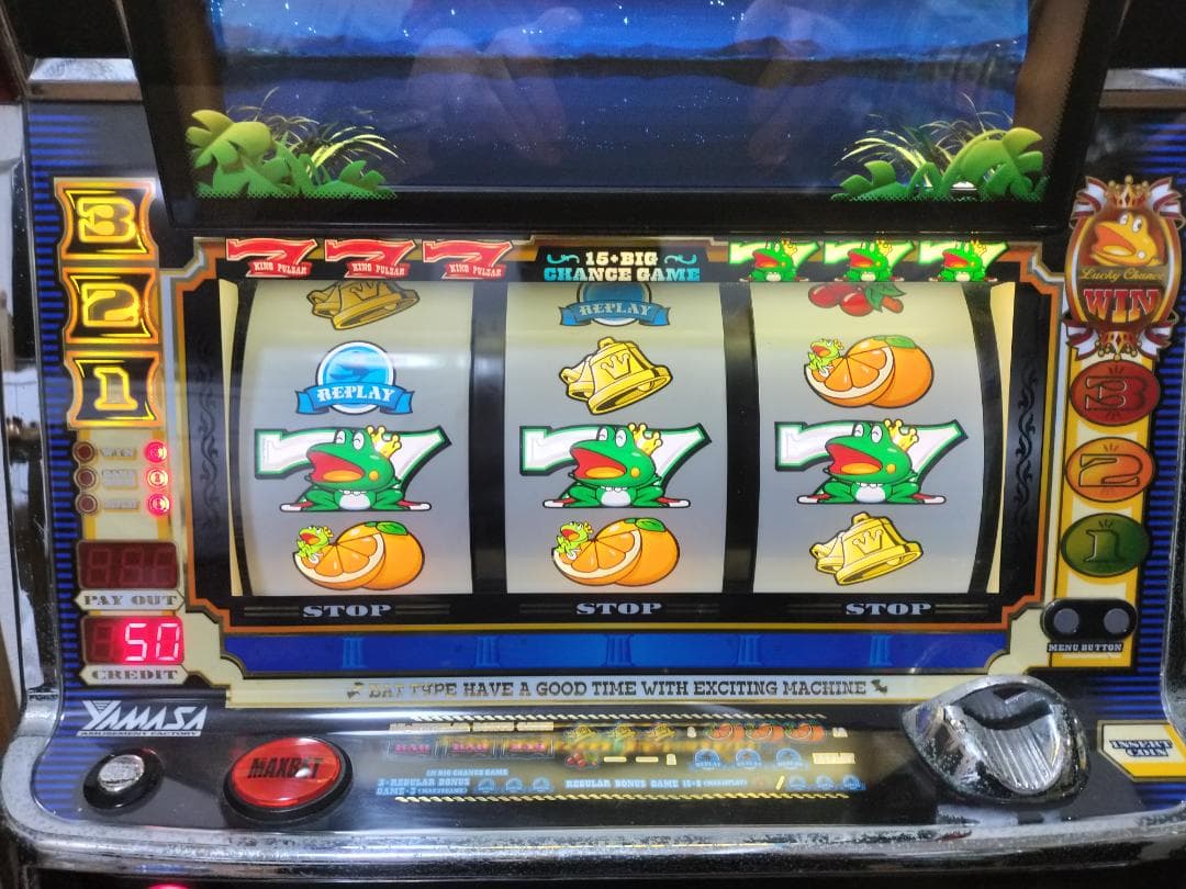 パチスロ実機★ニイガタ電子★キングオブキングパルサー★オートプレイ不要機付