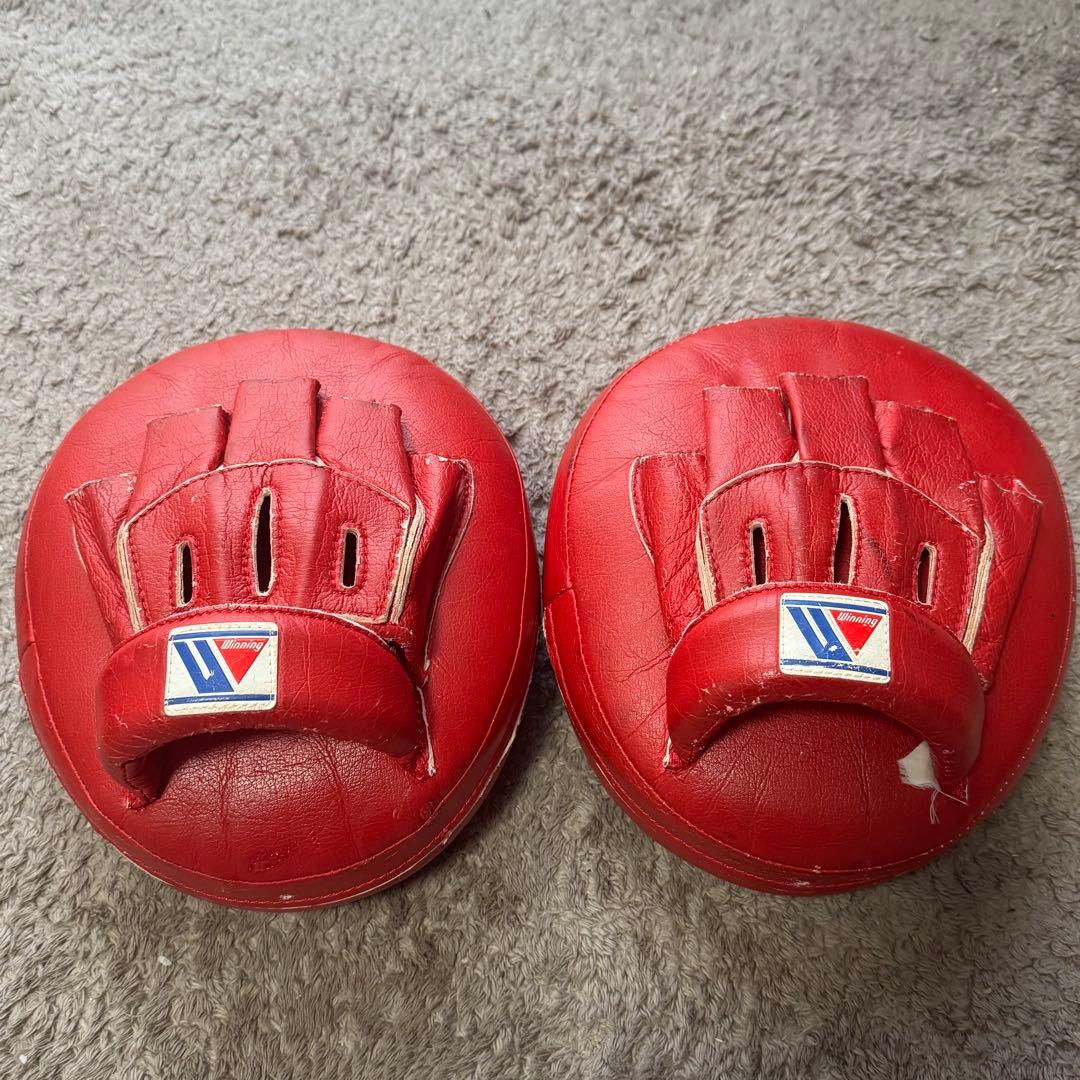 Winning パンチングミット 赤 CM-50 Winning/ウイニング パンチングミット ソフトタイプ – ボクシング