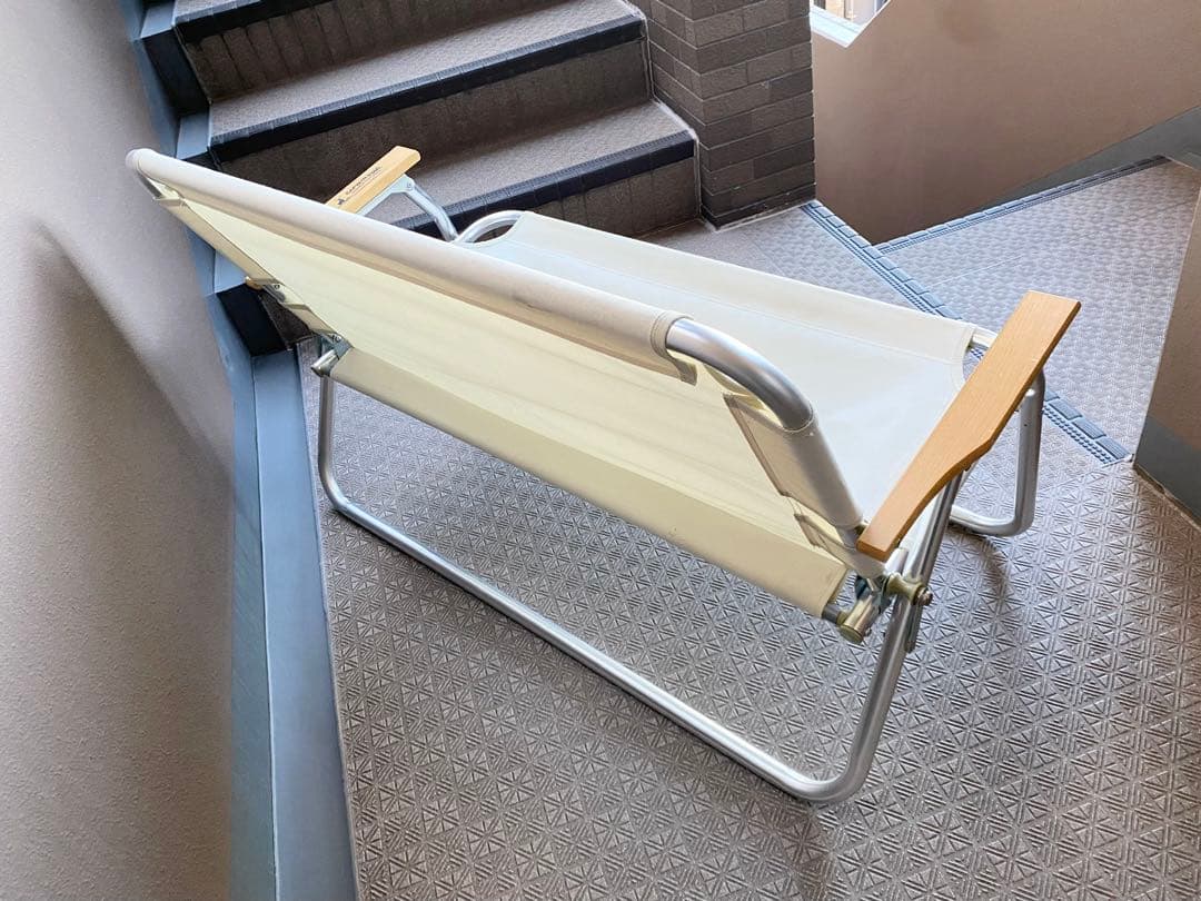 キャプテンスタッグ 折りたたみベンチ ホワイト白_鹿ベンチ - テーブル