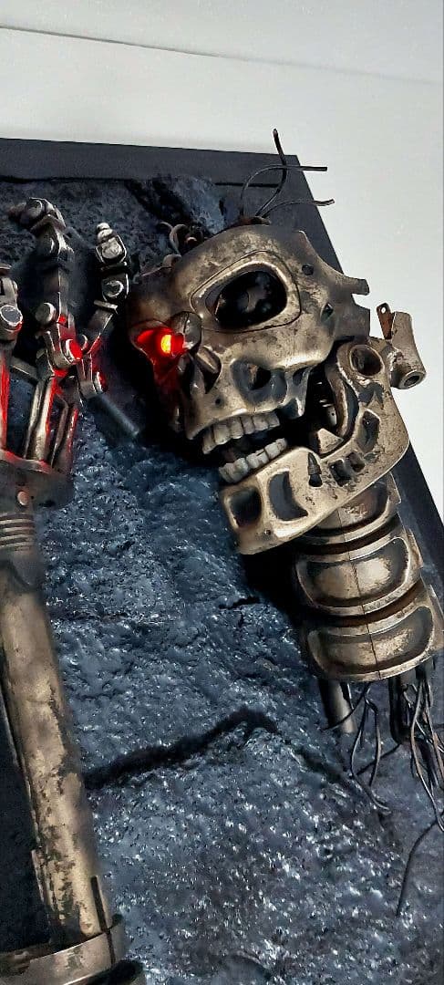 1/2 スケール　アシェット製 エンドスカル、エンドアーム焼損傷 残骸ジオラマ