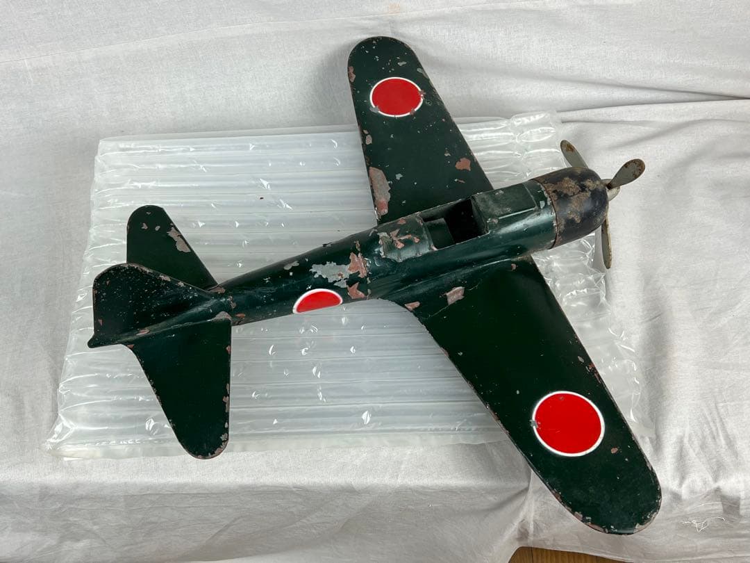 特大★逸品★珍品★古い一体物ブリキの零戦★used★一期一会★難あり