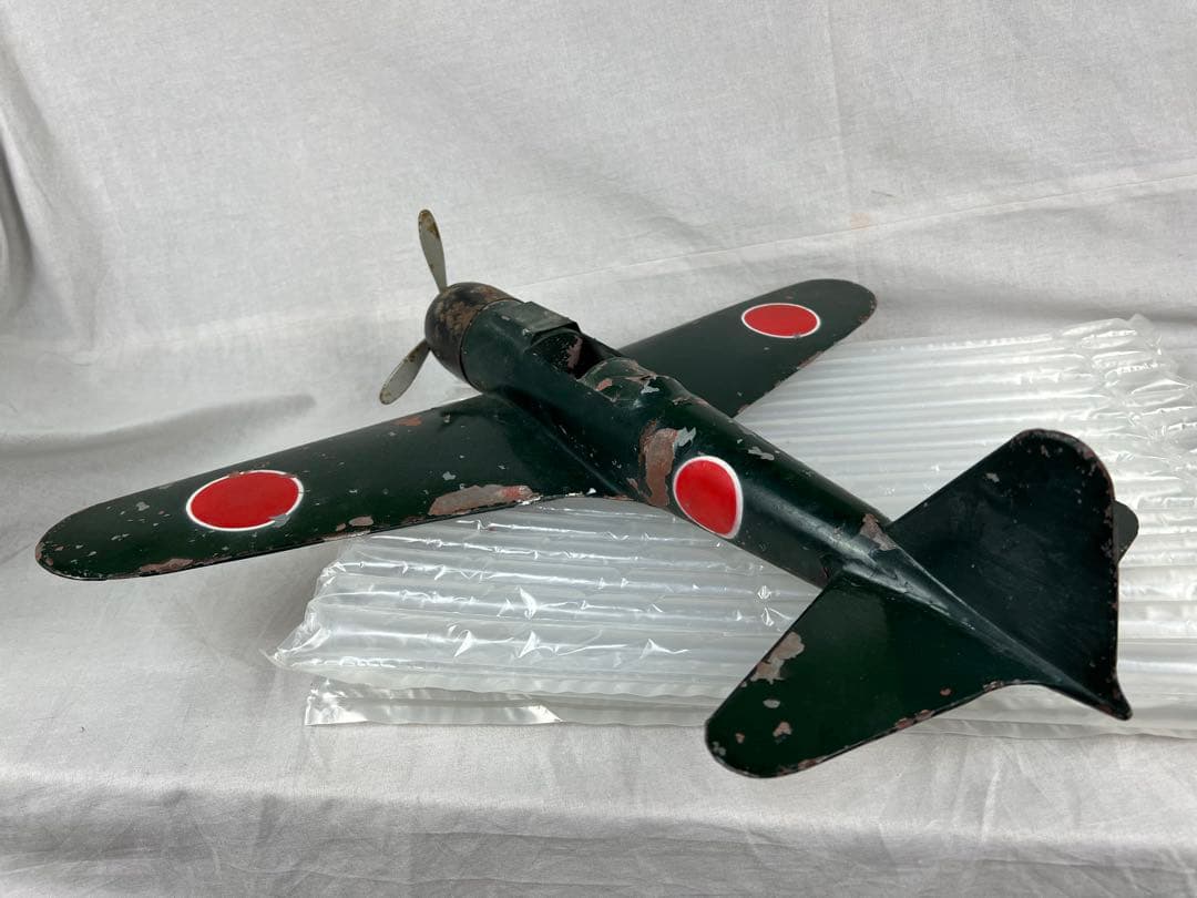 特大★逸品★珍品★古い一体物ブリキの零戦★used★一期一会★難あり