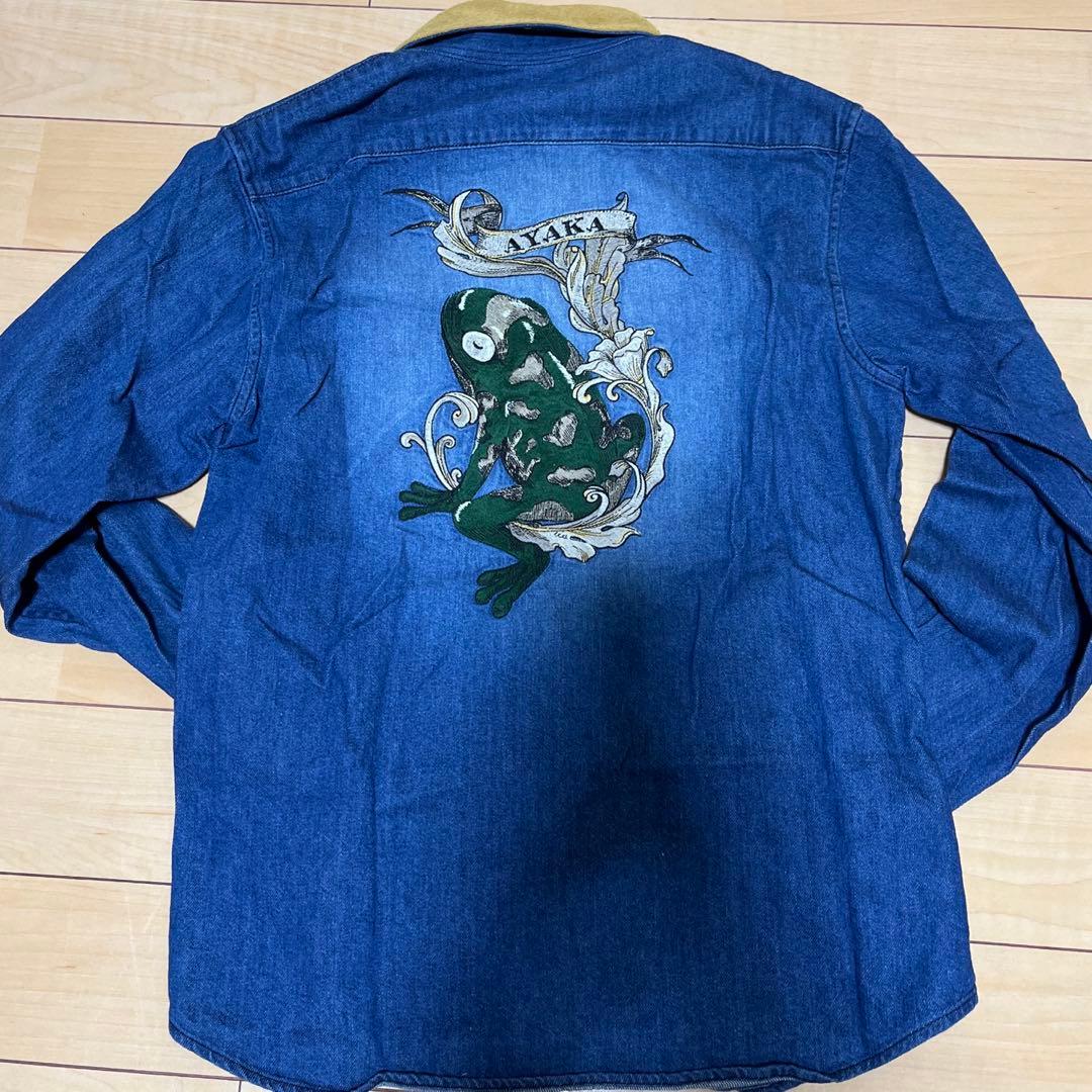 UVERworld デニムシャツ(名前入りカエル刺繍) - メルカリ