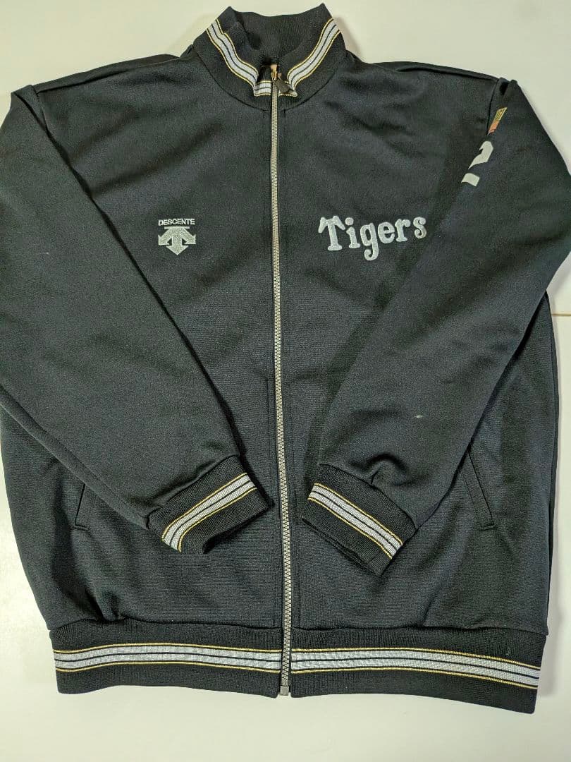 80s デサント 阪神タイガース ジャージ トラックジャケット O ブラック