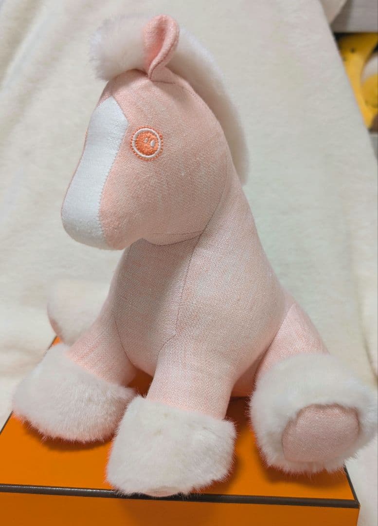 【あゆら様/箱付】/HERMESぬいぐるみ/ベビーエルミー/ローズリラ