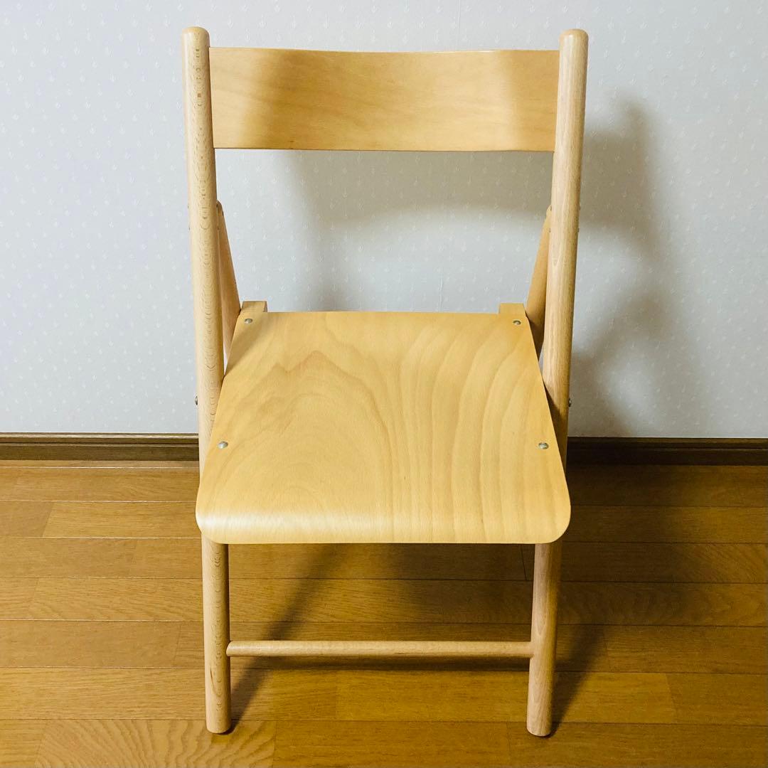 希少！】【生産終了品 】MUJI 無印良品 ブナ材 折りたたみ椅子 - メルカリ