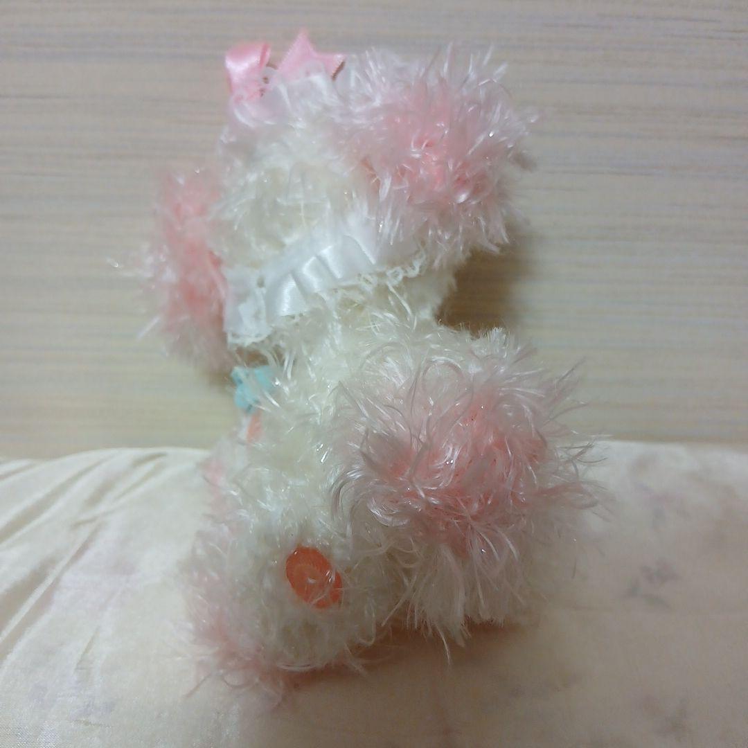 作家様　ふわふわワンちゃん　ぬいぐるみ　ピンク