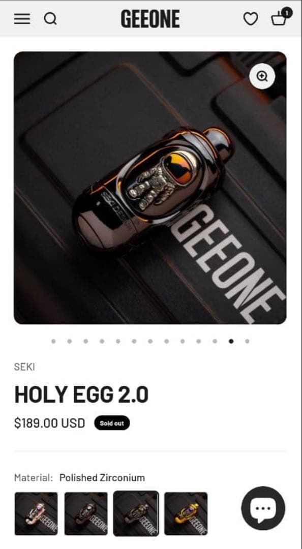 正規品」SEKI HOLY EGG ジルコニウム フィジェットトイ - メルカリ
