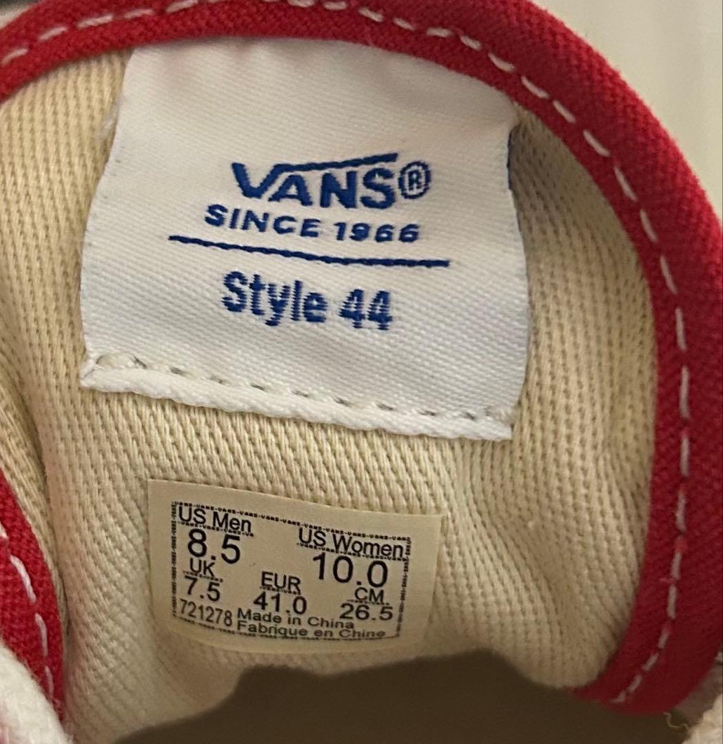 VANS Anaheim authentic 44DX レッド 26.5cm