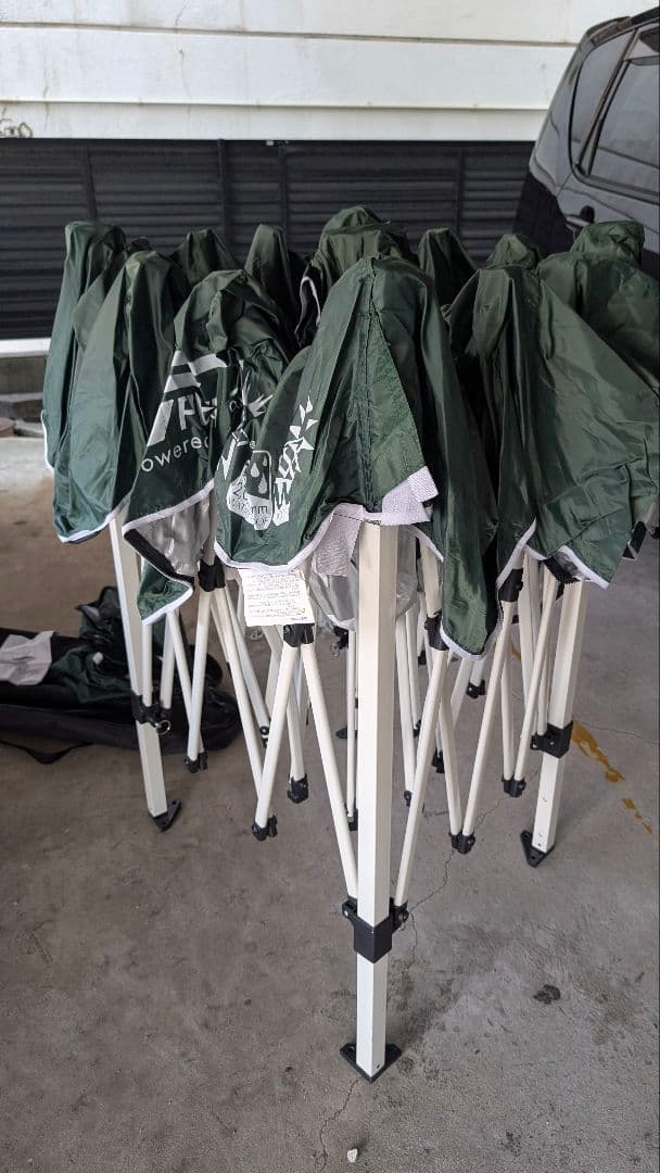 美品！FIELDOOR 2.5m×2.5m タープテント サイドシート付き