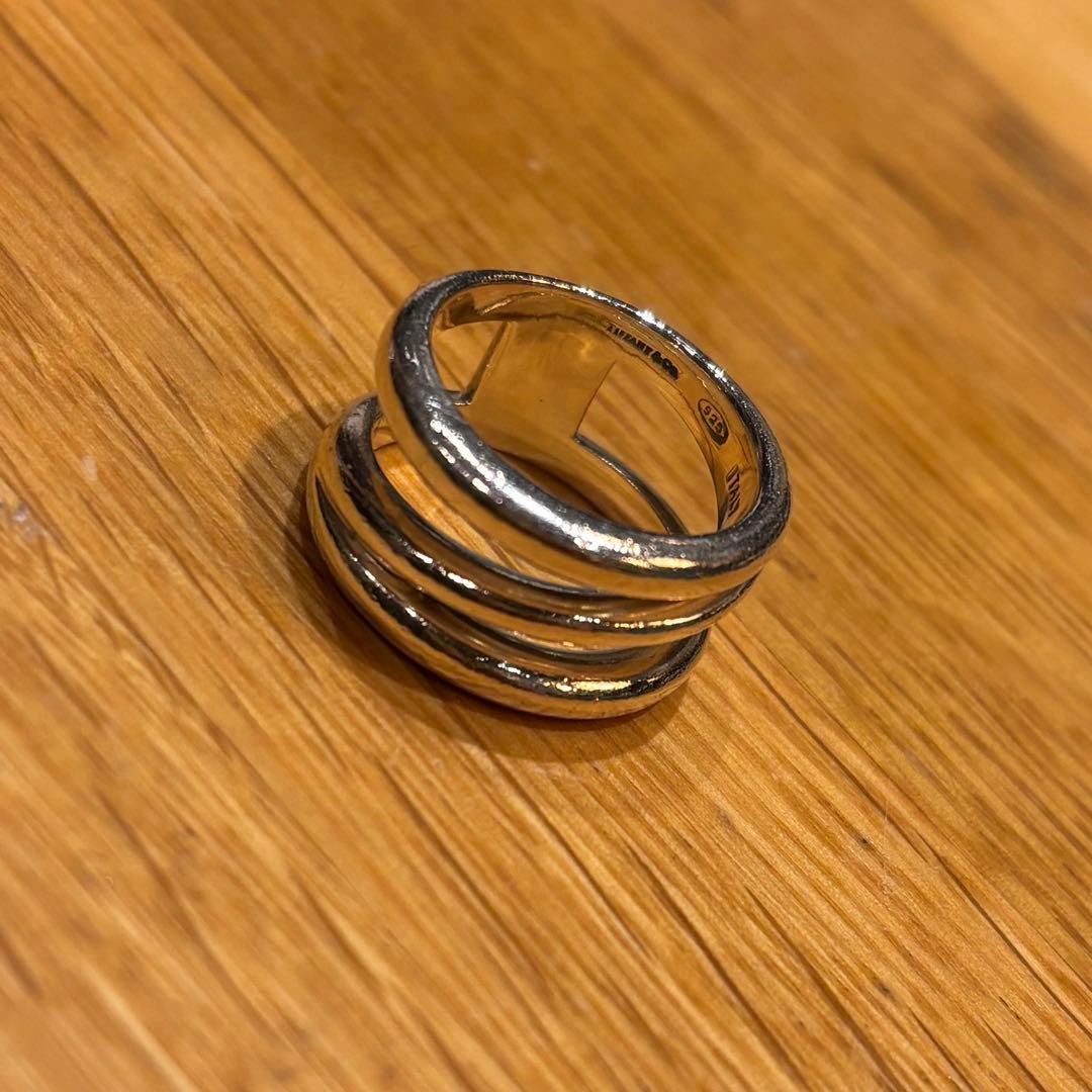 ティファニー TIFFANY ダイアゴナルリング 11号 SV925 - メルカリ