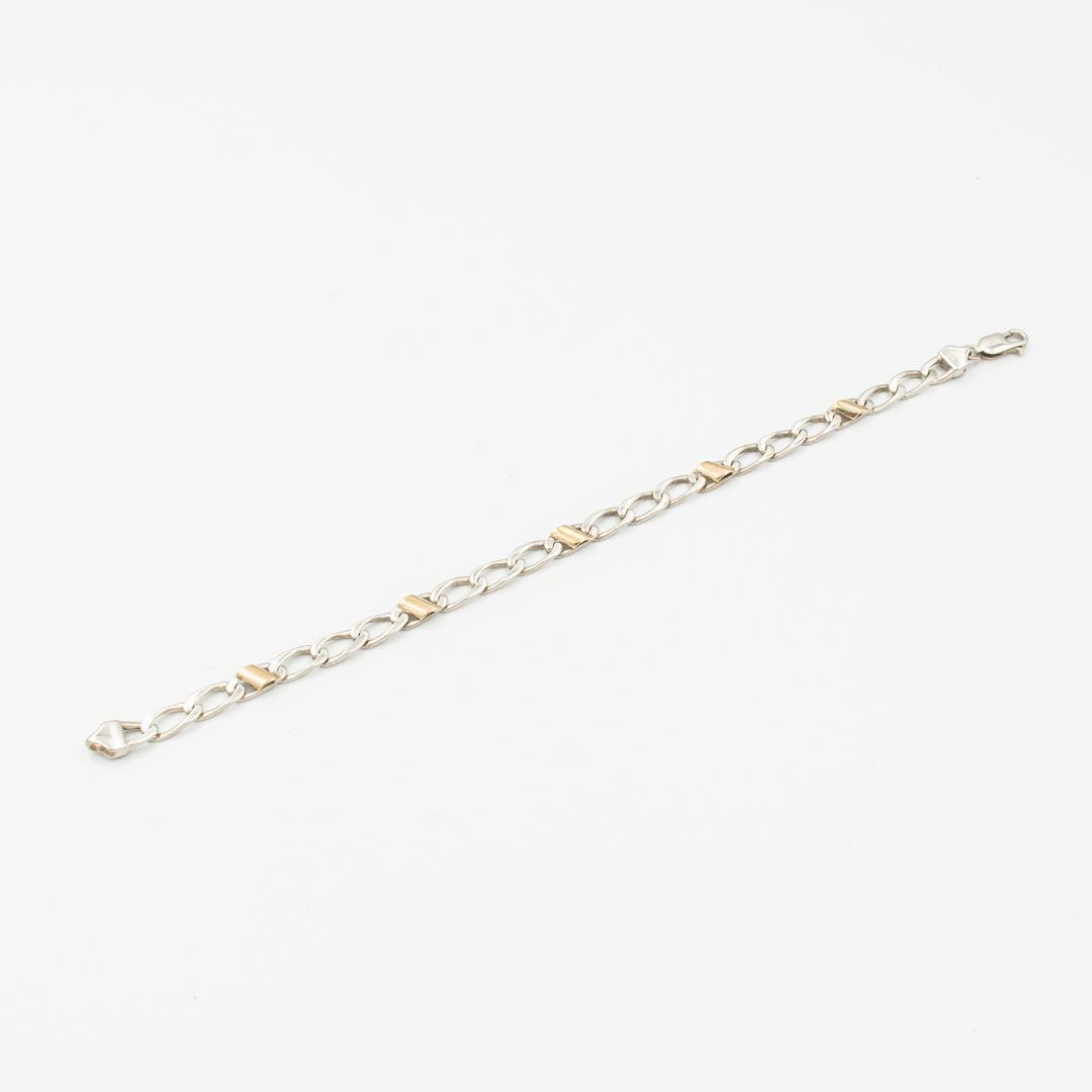 ヴィンテージ ティファニー フィガロチェーン ブレスレット 21.8cm 90s