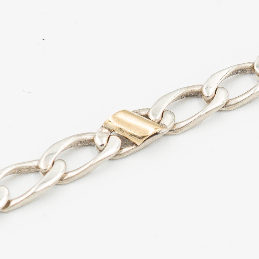 ヴィンテージ ティファニー フィガロチェーン ブレスレット 21.8cm 90s