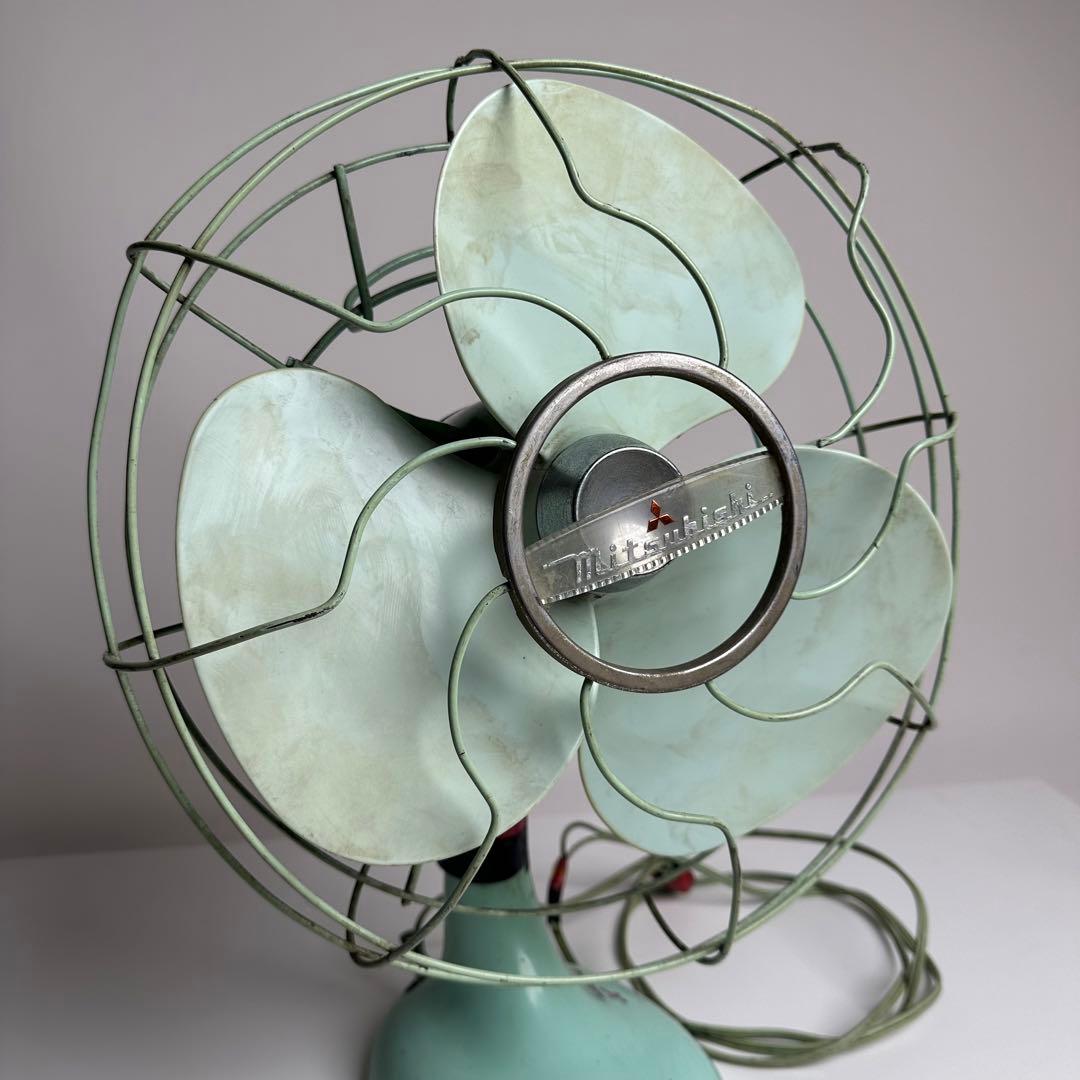 良品✨ 三菱 アンティーク 扇風機 動作確認済 昭和 レトロ - メルカリ