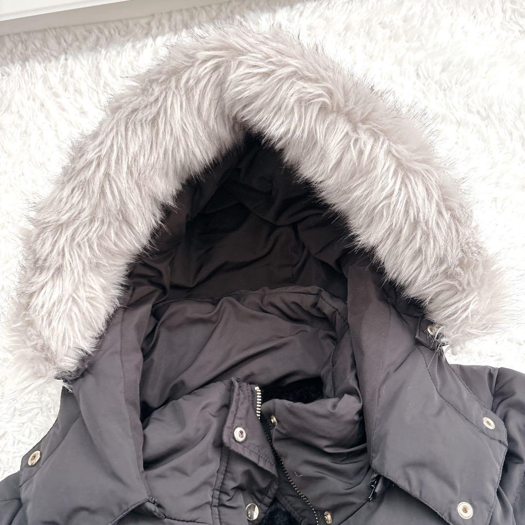 ⭐️売り切りセール中⭐️ ザラ ダウン ロングコート ボア ベルト