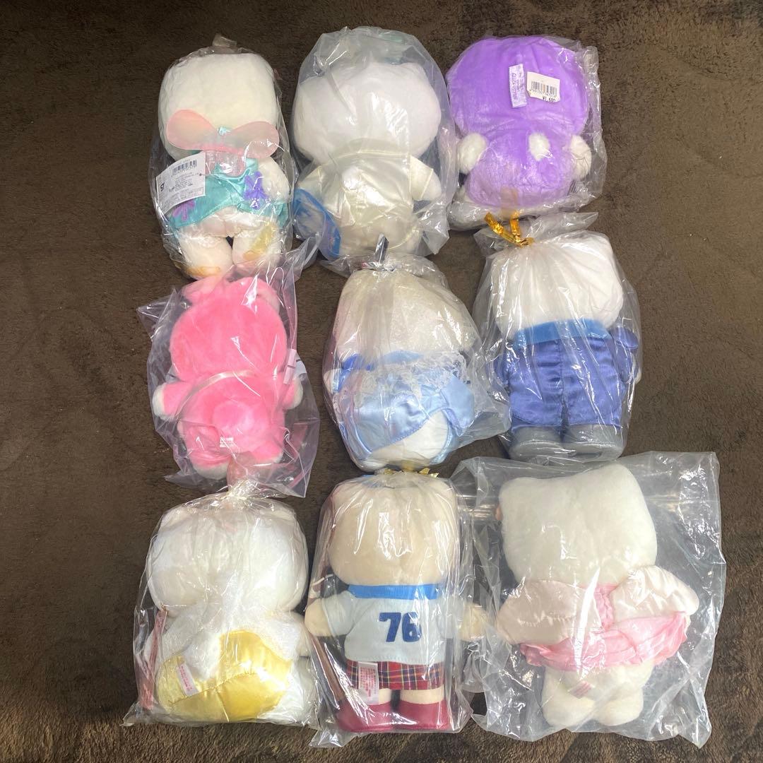 再お値下げ　ハローキティ ぬいぐるみ 9体セット