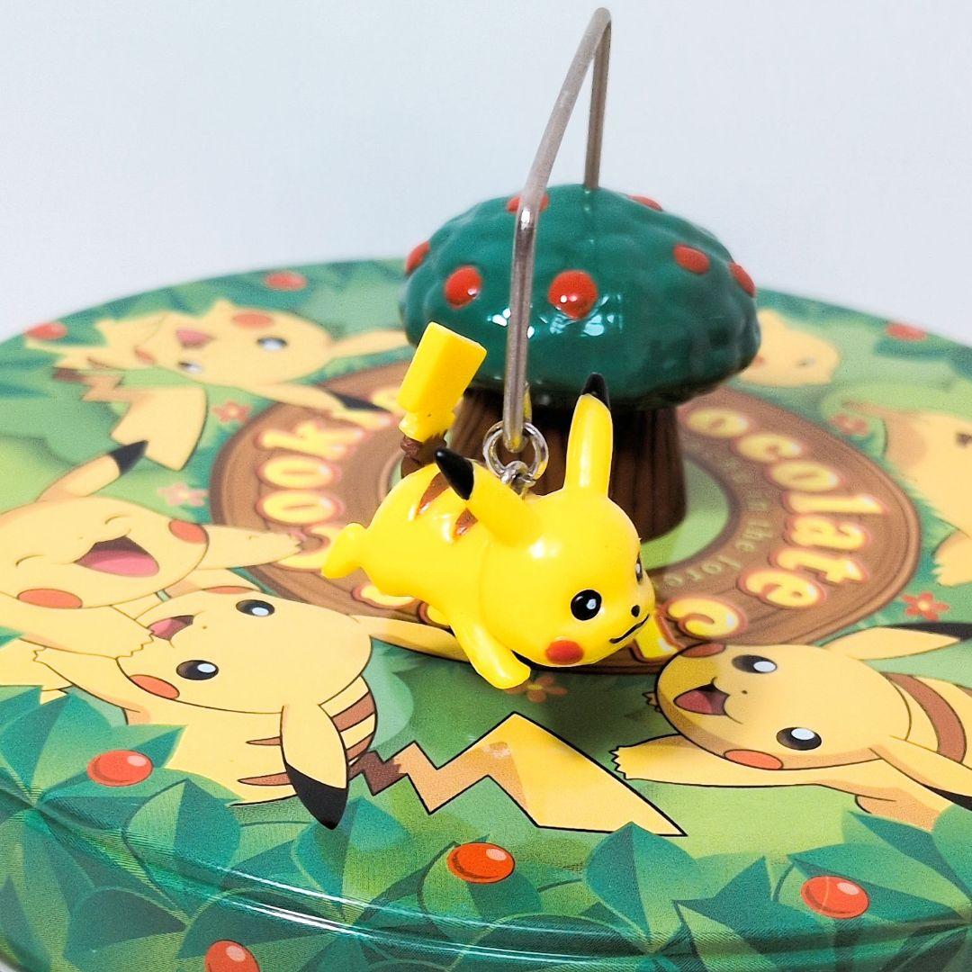 希少 ポケパーク ピカチュウの森 フィギュア クッキー 缶 2005 愛
