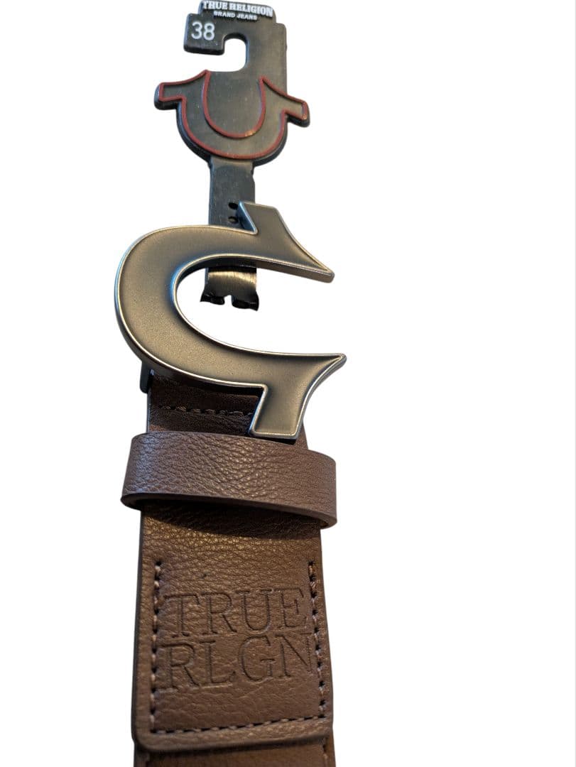 日本未発売】True Religion ブラウン ベルト 38 - メルカリ