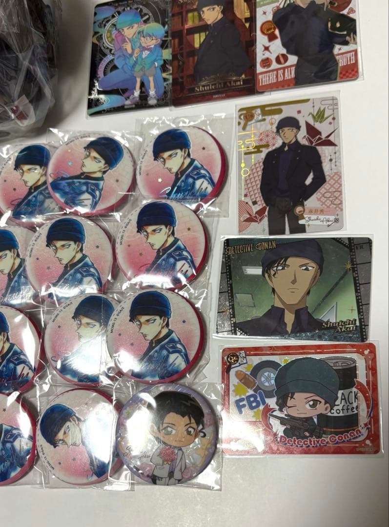 名探偵コナン　赤井秀一　kayou マスコット　缶バッジ　まとめ売り