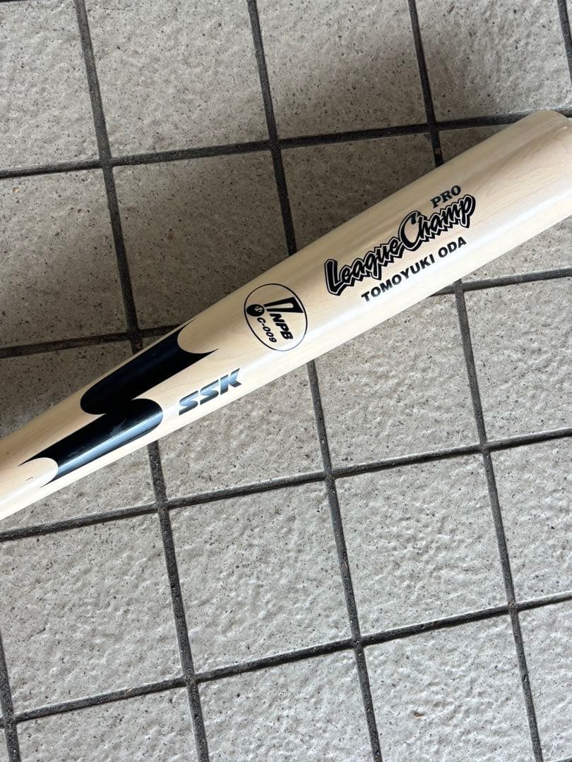 【折れなし】ファイターズ　小田智之　実使用　支給品　バット　NPBマーク