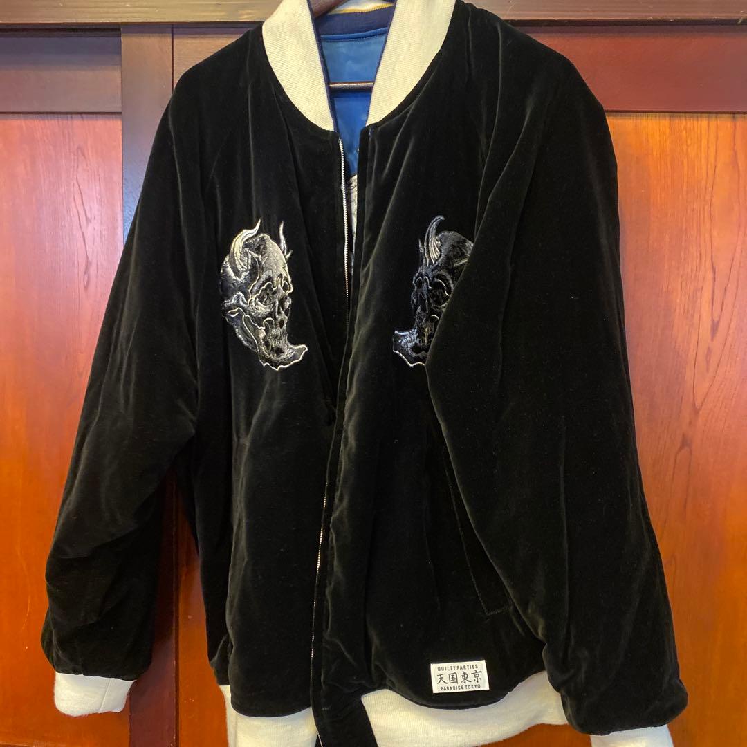 ワコマリア 56タトゥースタジオ リバーシブル スカジャン 鬼スカル XL