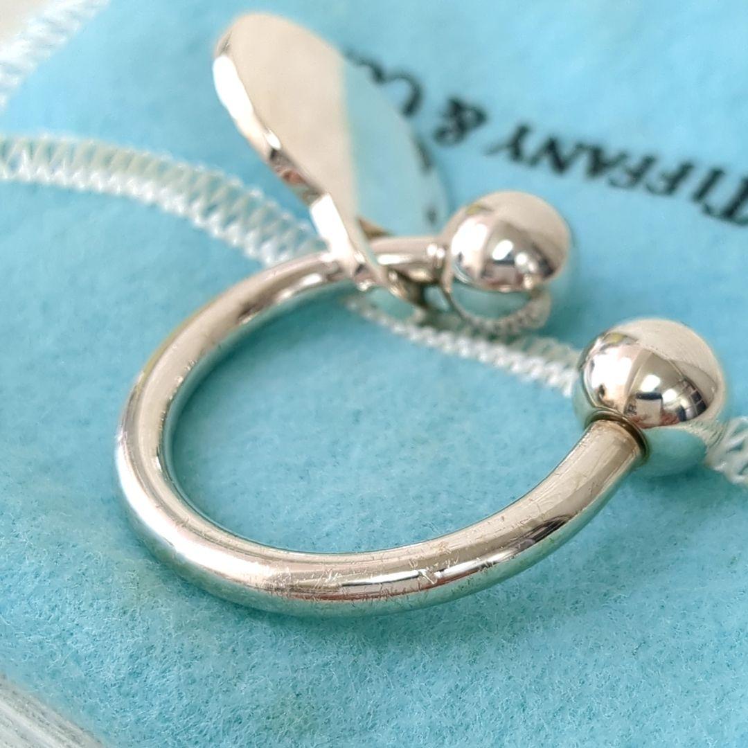 ティファニー キーリング ラウンドタグ スクリューボール シルバー925