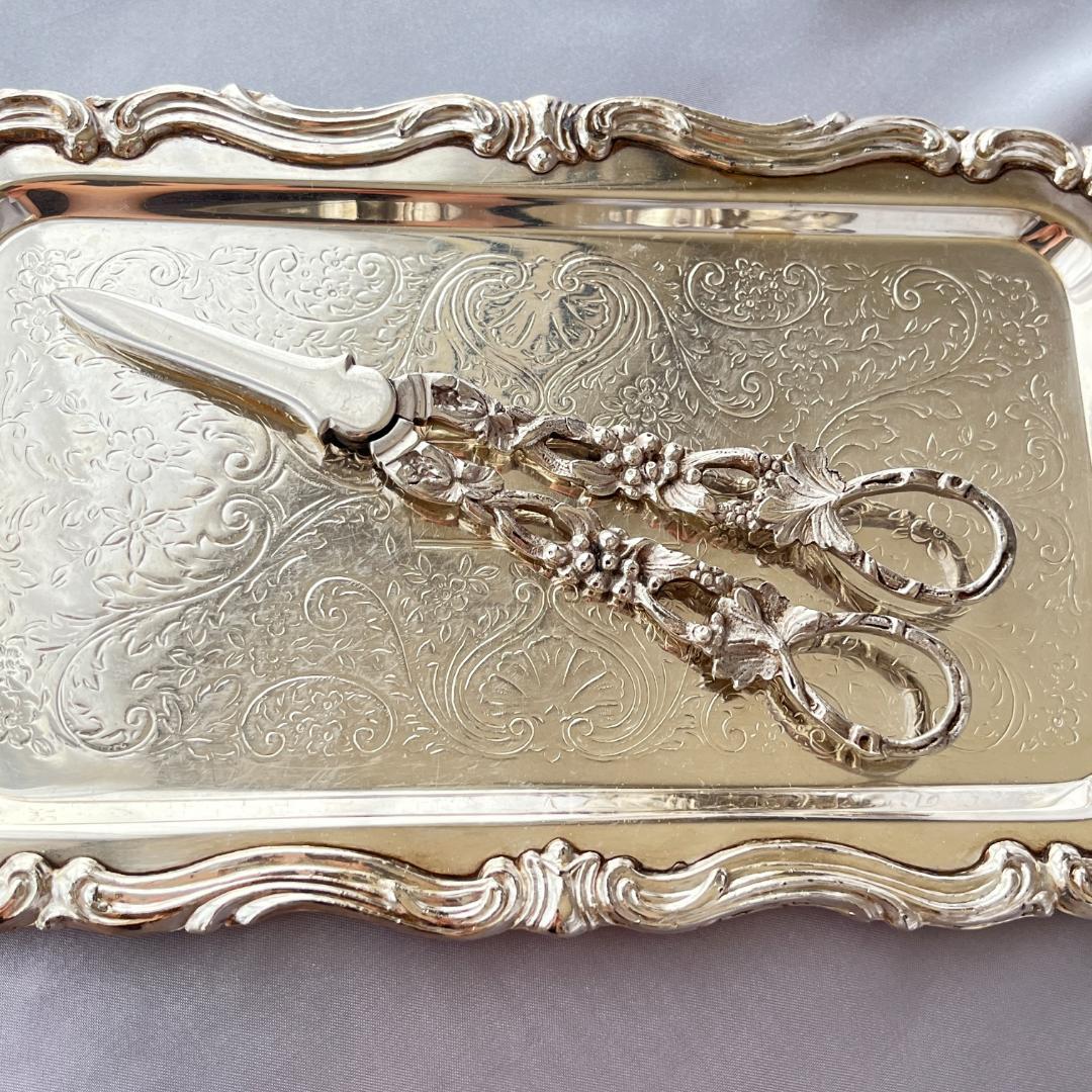 英国】 グレープシザー / 葡萄鋏【シルバープレート】 - メルカリ