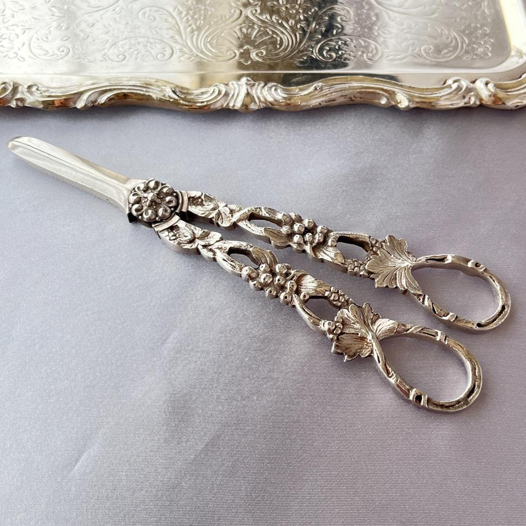 英国】 グレープシザー / 葡萄鋏【シルバープレート】 - メルカリ