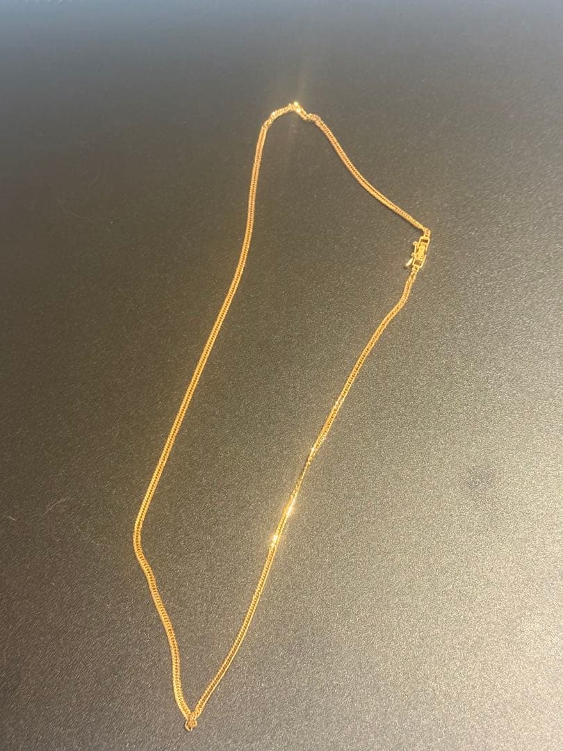 K18 12面 トリプル 5.6g 45cm ネックレス 造幣局刻印有り