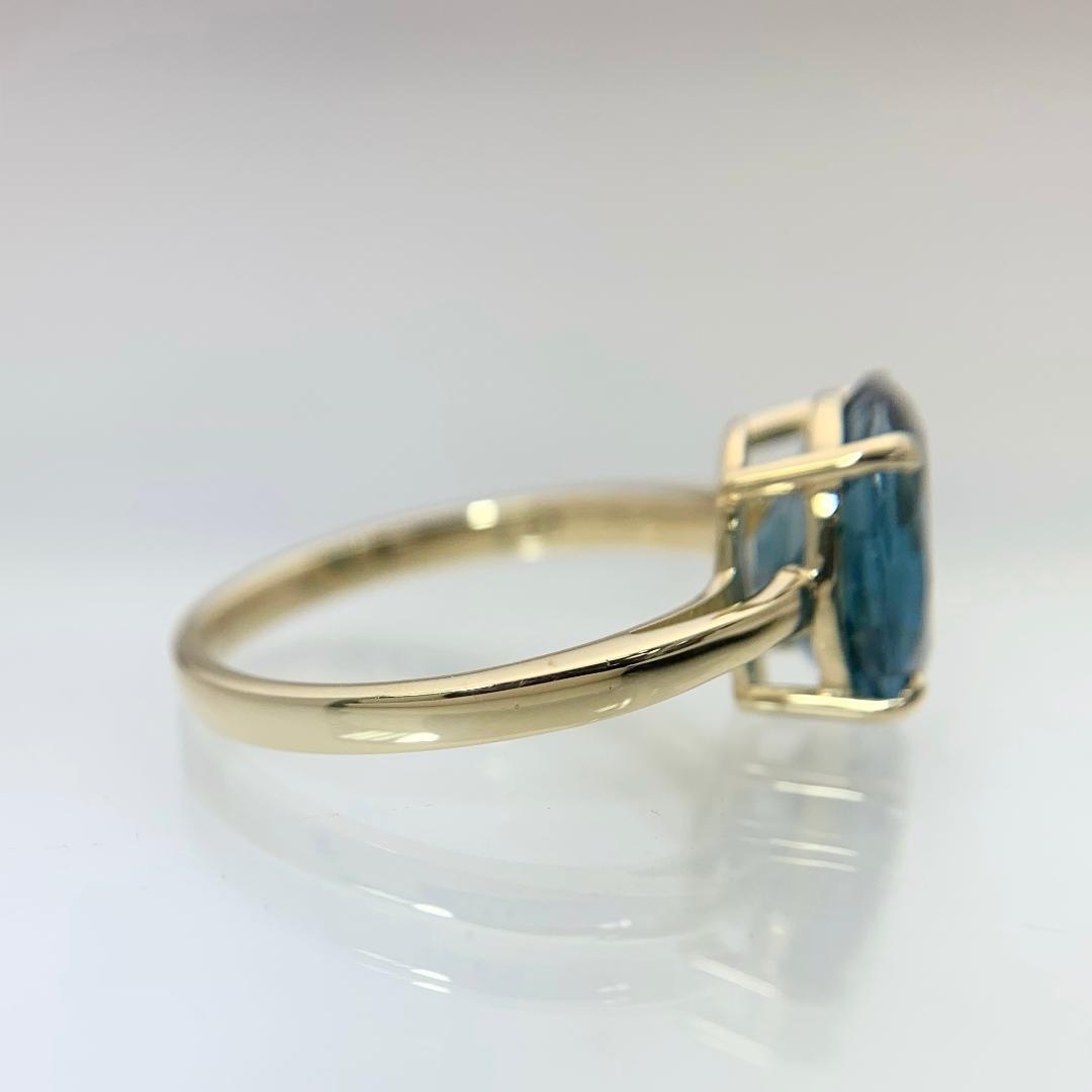 新品 ロンドンブルートパーズ リング 2.97ct K18