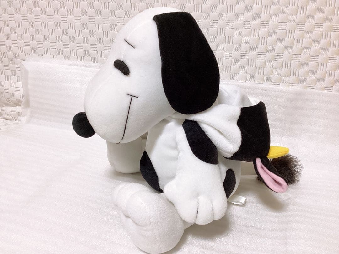 平成レトロ ❤︎PEANUTS スヌーピー❤︎非売品 牛のパーカー ぬいぐるみ レア