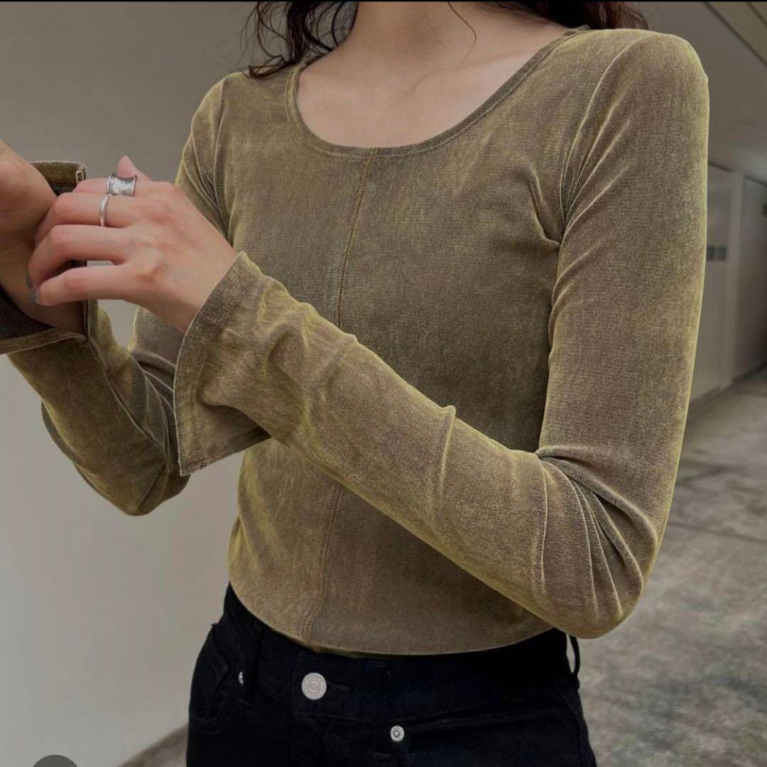 CLANE ベロアトップス 最終価格 - メルカリ