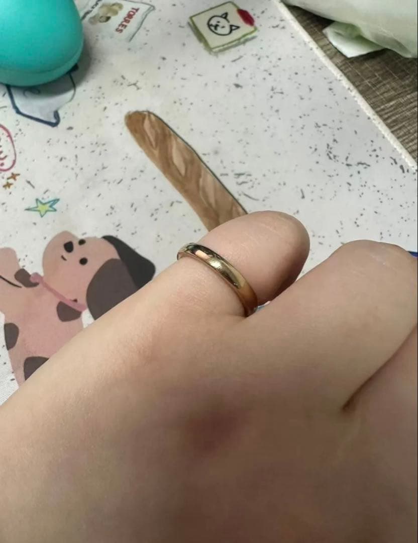 K18ゴールドリング 造幣局マーク入り 13号 - メルカリ