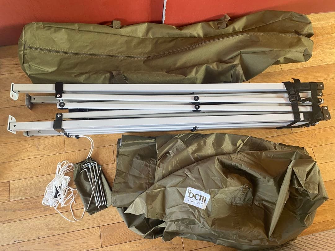 か*げ様 1回のみ DCM ワンアクションタープ カーキ 300 200 - メルカリ