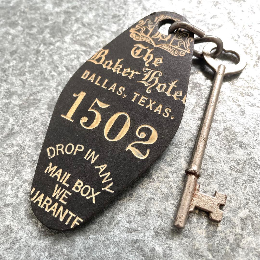 アメリカ製USA テキサス ヴィンテージ モーテル ホテル キー No1502