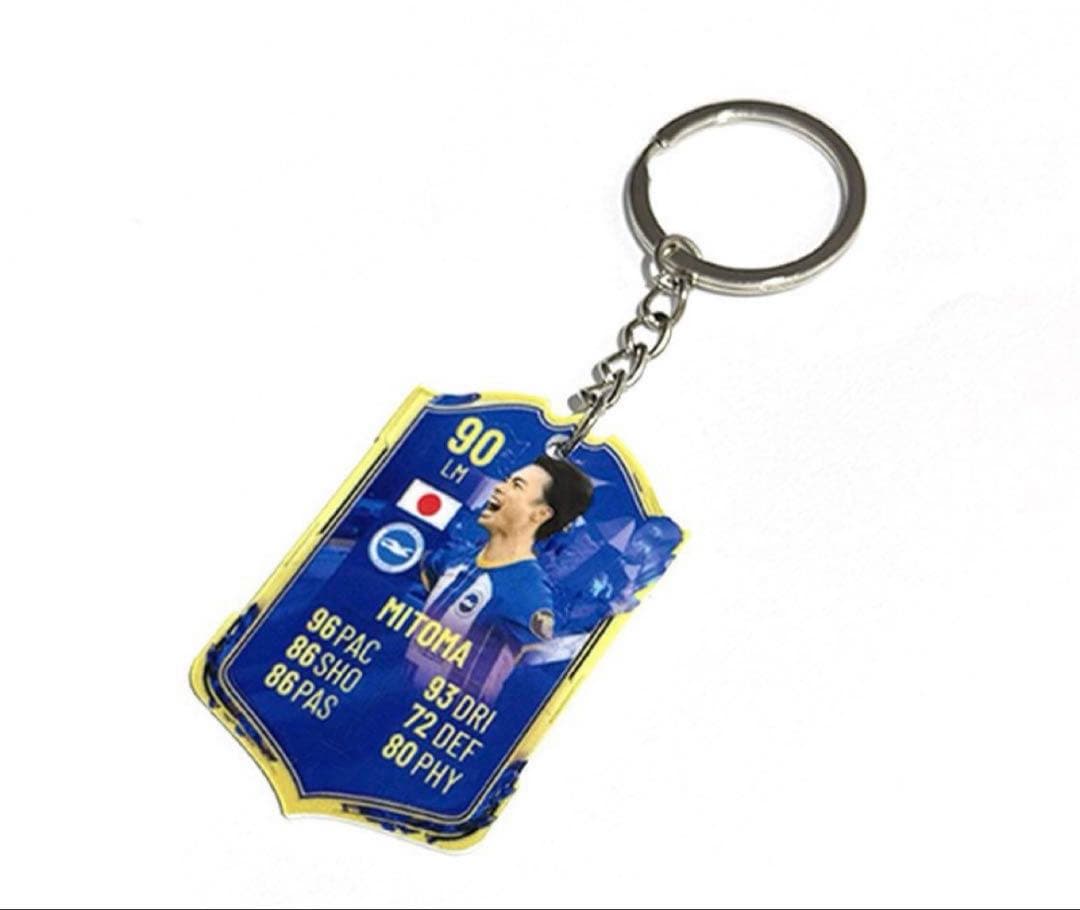 三笘　サッカー選手キーホルダー 卸売　４０個セット JFA 日本代表 プレーヤーズアクリルセルフィーキーホルダー #三笘薫 O6