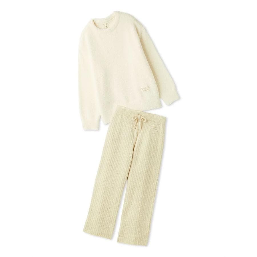 gelato pique カラフルパウダープルオーバー＆ベビモコリブロングパンツ ジェラートピケ レディース カラフルパウダープルオーバー＆ベビモ