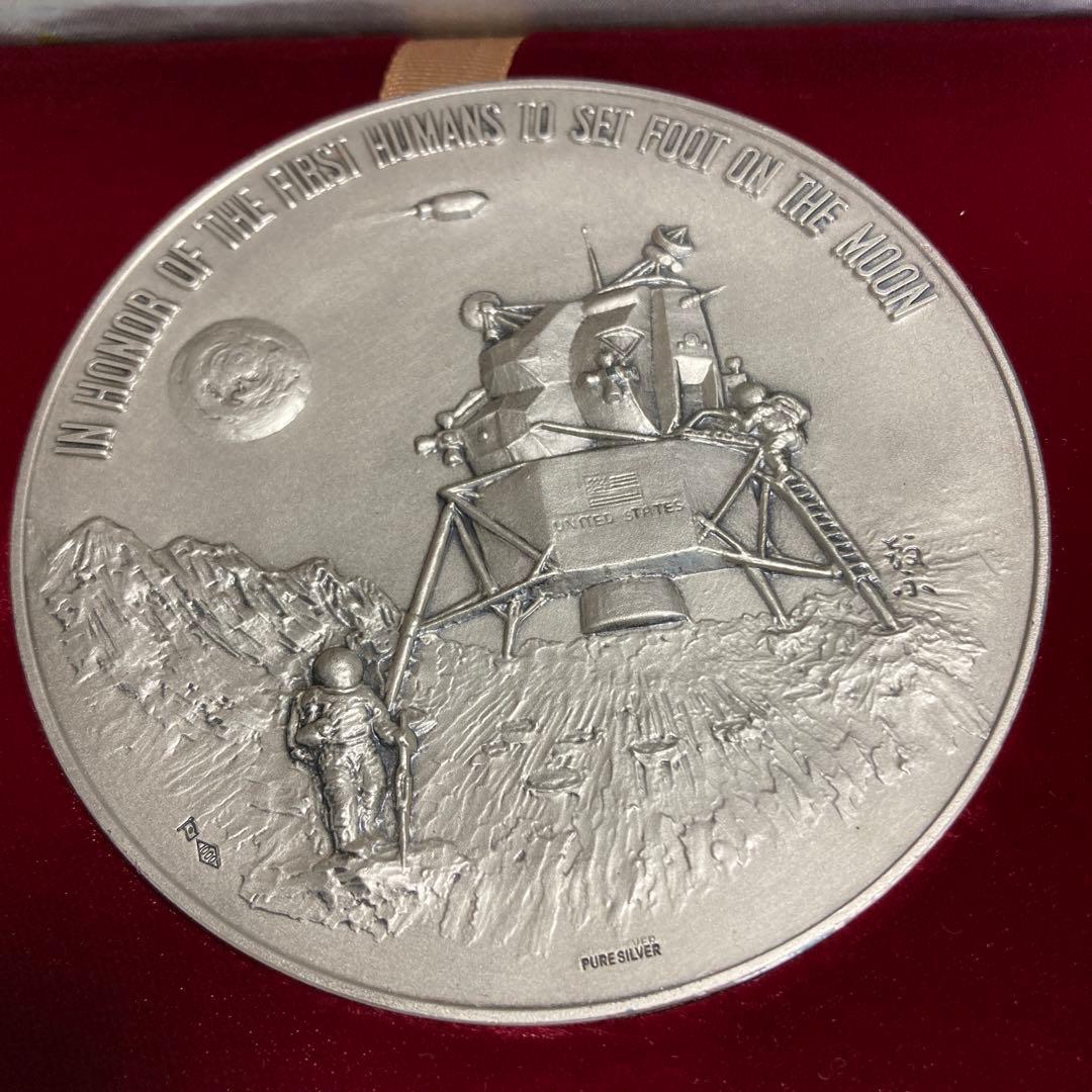 アポロ11号 月着陸記念メダル 純銀製 1969 - メルカリ