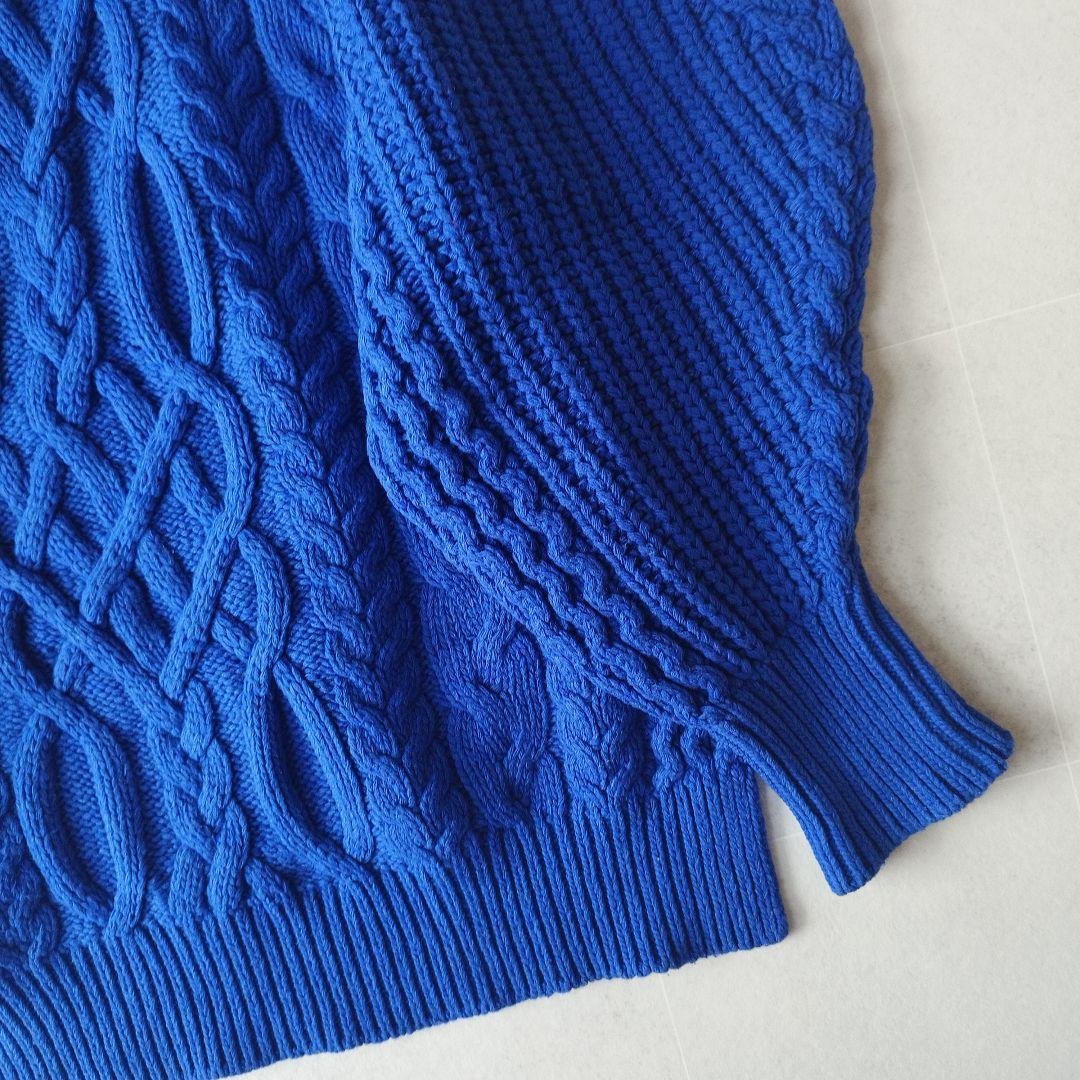 個性派エンフォルド Aran Pattern Volume Sleeve ニット - メルカリ