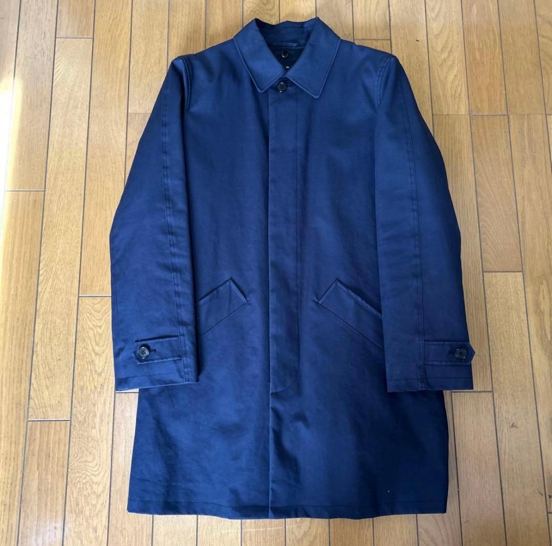 A.P.C. ネイビー ステンカラーコート - メルカリ