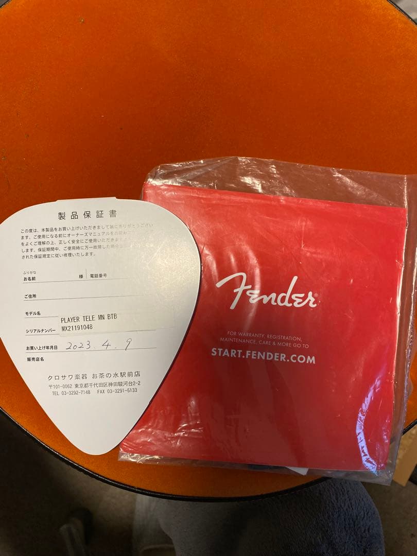 curly 　バタースコッチブロンド　テレキャスター