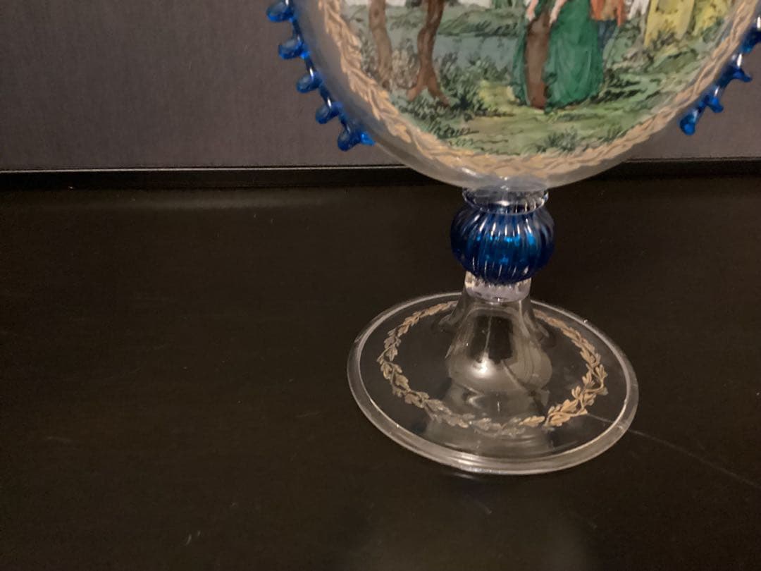 ベネチアンガラスムラーノガラス イタリア ガラス デキャンタ 13×H27cm