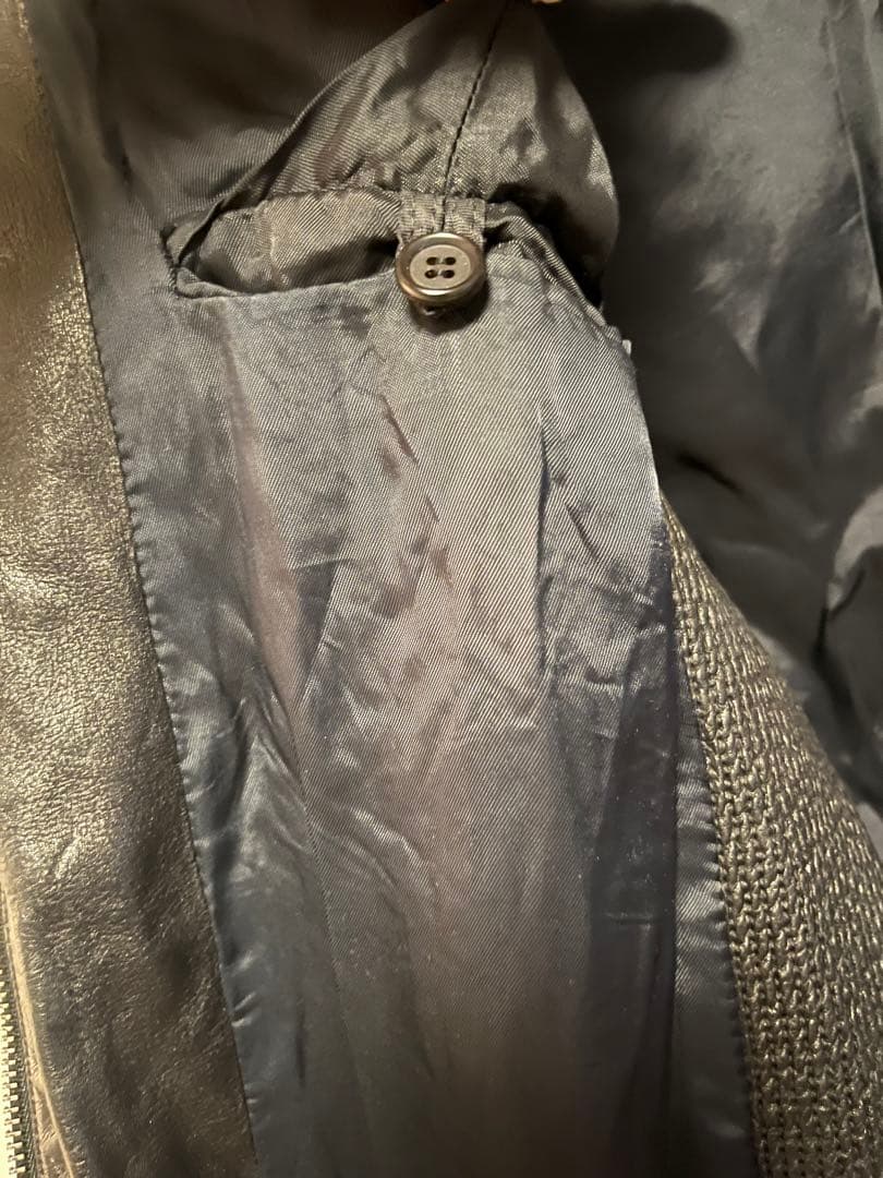 PRADA 2009年 ライダースジャケット 本革 48 - メルカリ