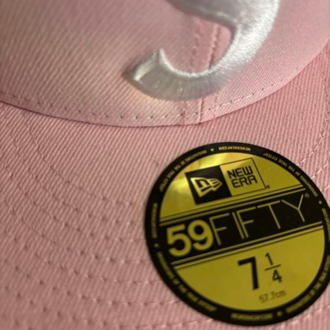帽子 Supreme Gold Cross S Logo New Era \"Pink\"