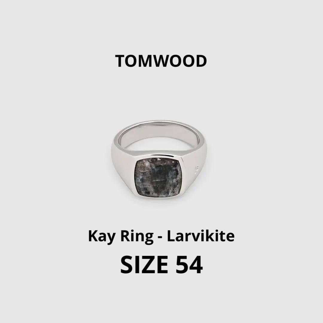 TOM WOOD ラルビカイト リング 54 TOM WOOD（トムウッド） リング レディース Kay Ring Larvikite ケイ