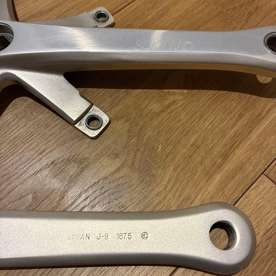 Sugino クランクセット グランドマイティ167.5mm ボルト付き - メルカリ